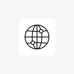 Worldwide icon fully editable vector icon

