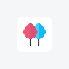 Cotton candy fully editable vector icon

