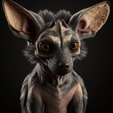 horror chupacabra in the portrait