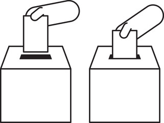Fototapeta premium 選挙、申し込み、抽選、くじ引きなどに様々な目的で使える投票箱、抽選箱
