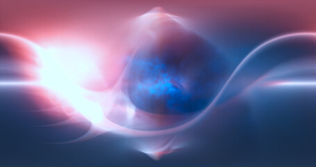 Abstract waves of iridescent glowing energy magical cosmic galactic wind bright abstract background