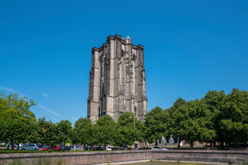 Sint Lievensmonstertoren in Zierikzee. Provinz Zeeland in den Niederlanden