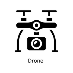 Drone  Vector  Solid Icons. Simple stock illustration stock