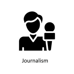 Journalism Vector  Solid Icons. Simple stock illustration stock