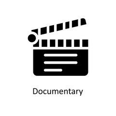 Documentary Vector  Solid Icons. Simple stock illustration stock