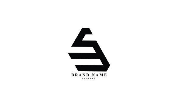 SFQ, SQF, SF, FS, QF, FQ, Abstract initial monogram letter alphabet logo design