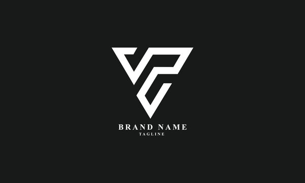 VPG, PVG, Abstract initial monogram letter alphabet logo design