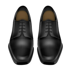 Black Pair Of Leather Shoes
