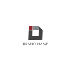vector logo design with letter id