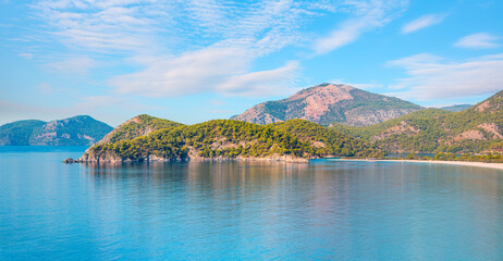 Oludeniz (Ölüdeniz) Beach And Blue Lagoon - Oludeniz beach is best beaches in Turkey - Fethiye,...