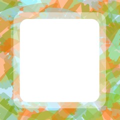 Colored abstract background with frame
