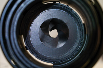 lens for photography into its component parts