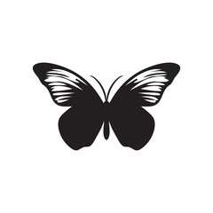 Butterfly Icon, Moth Symbol, Insect Silhouette, Butterflies Pictogram, Butterfly Vector Illustration
