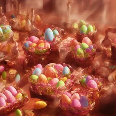 Easter egg, Party, Colorful, Generative AI