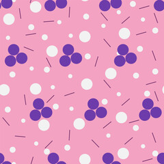 seamless vector pattern in pink shades for prints on fabrics for bed linen and for decorating interiors and scenes in pastel tone