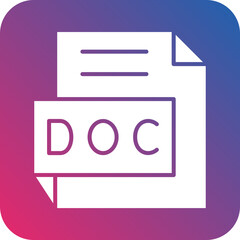 Vector Design DOC Icon Style