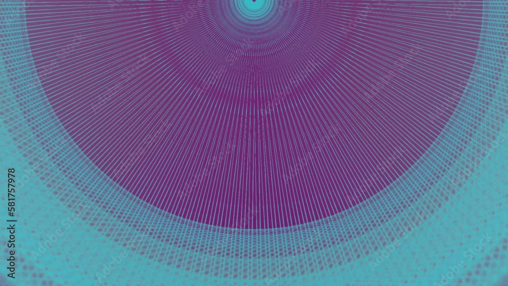 Poster Abstract rounded wire shape in motion. Creative background. 3d rendering HD