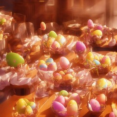 Easter egg, Party, Colorful, Generative AI