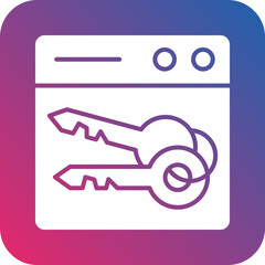 Vector Design Web Key Icon Style