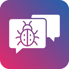 Vector Design Chat Virus Icon Style