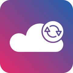 Vector Design Data Synchronization Icon Style