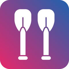 Fototapeta premium Vector Design Paddles Icon Style