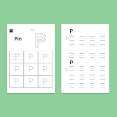 P Letter Tracing 