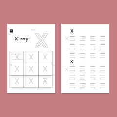 X Letter Tracing