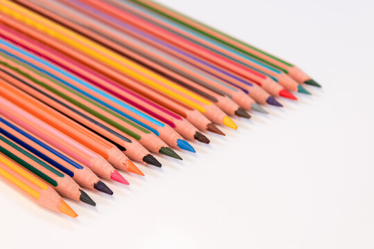 Picture of a variety colorful crayons