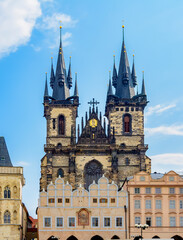 Fototapeta na wymiar Church of Our Lady before Tyn on Old town square, Prague, Czech Republic