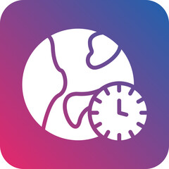 Vector Design Time Zone Icon Style