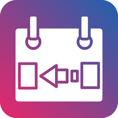 Vector Design Yesterday Icon Style