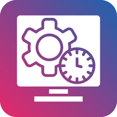 Vector Design Monitor Icon Style