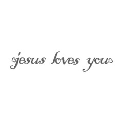 Jesus loves you icon isolated on transparent background