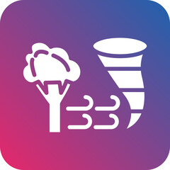 Vector Design Wind Disaster Icon Style