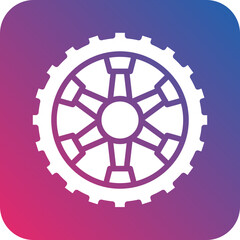 Vector Design Wheel Icon Style