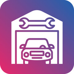 Vector Design Service Station Icon Style