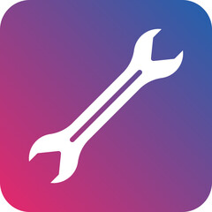 Vector Design Wrench Icon Style