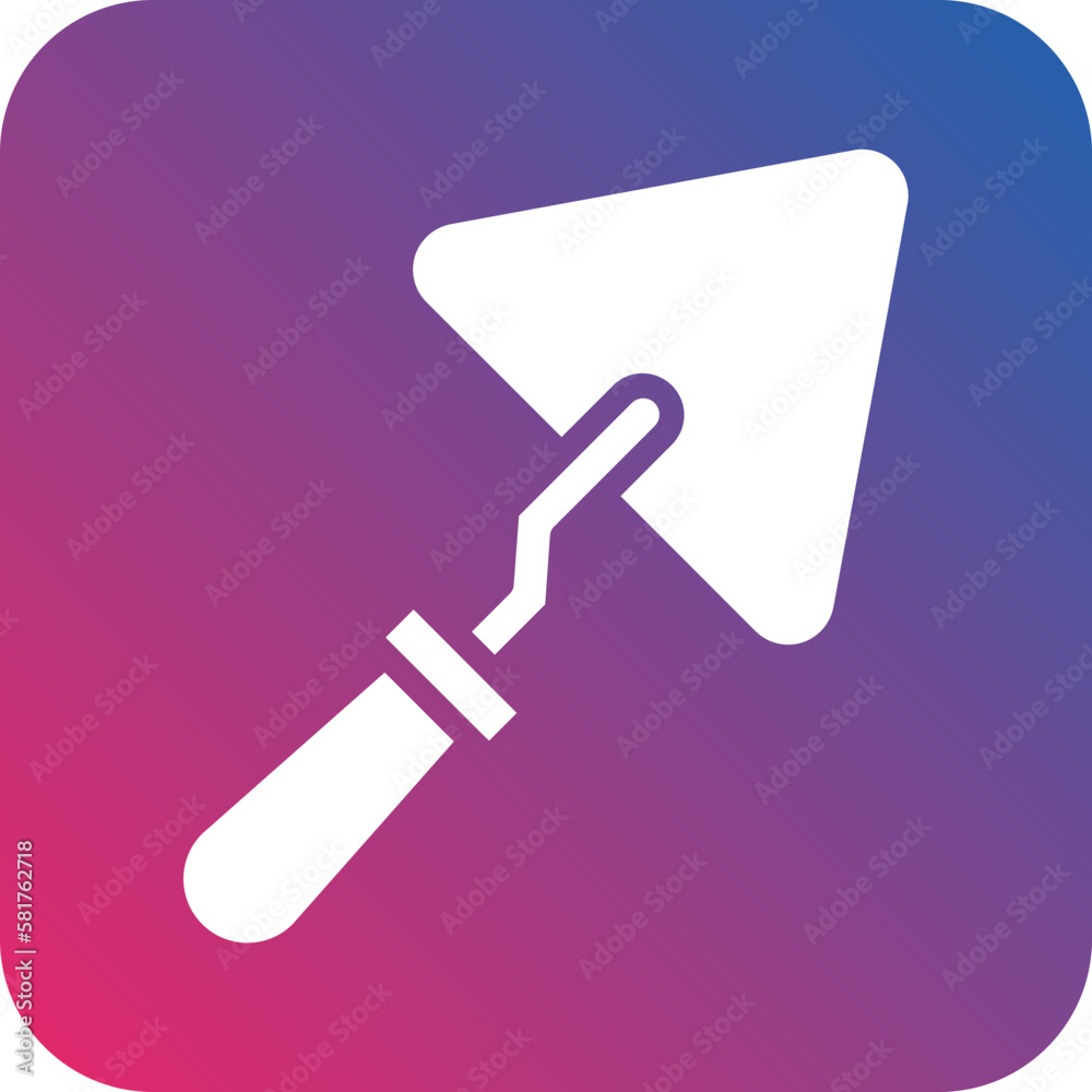 Sticker vector design trowel icon style