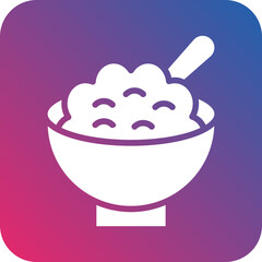 Vector Design Cereal Bowl Icon Style