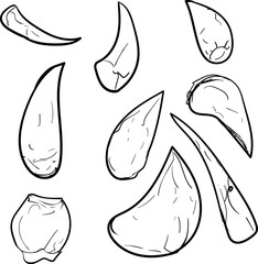 Cartoon fangs or teeth