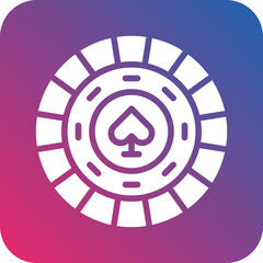 Vector Design Poker Chip Icon Style