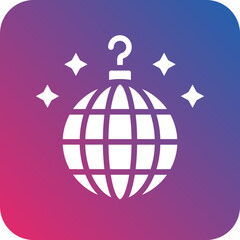 Vector Design Disco Ball Icon Style