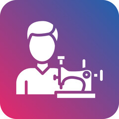Vector Design Tailor Icon Style