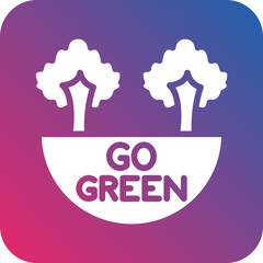 Vector Design Go Green Icon Style