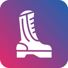 Vector Design Army Boots Icon Style