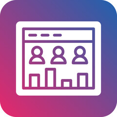 Vector Design Page Visitors Icon Style