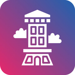 Vector Design Lighthouse Icon Style