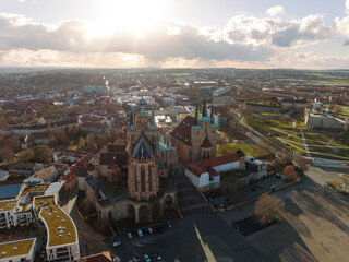 Fototapeta premium Erfurt from above