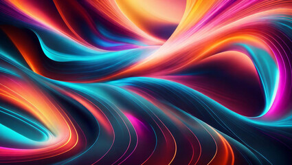 Fototapeta na wymiar Generative AI, generative and AI background with wavy lines offers a whimsical and organic feel to any artwork. Its abstract and surreal nature can evoke various emotions and offer a memorable effect.